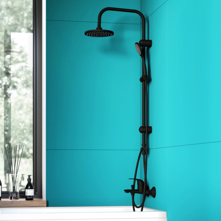 Душевая стойка Dorff Comfort D0708000BL настенная цвет черный