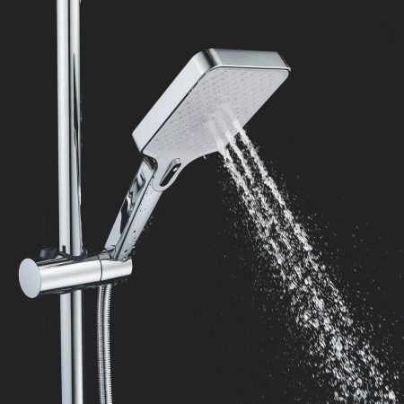Душевая стойка Shevanik S6136 настенная цвет хром