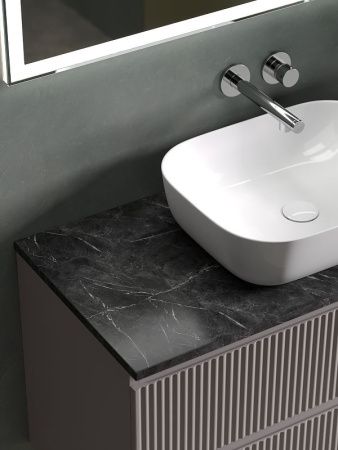 Тумба под раковину Sancos SNOB R SNR100SM 100х40 подвесная цвет бежевый