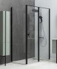 Душевой уголок Allen Brau Priority 3.31003.BBA + 3.31018.BBA 90х90 стекло прозрачное профиль черный без поддона