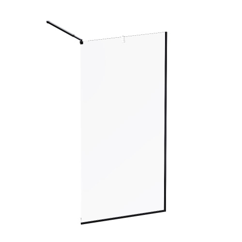 Душевая перегородка Am.Pm Func W84WI-100-F1-BTE 100х200 стекло прозрачное профиль черный - фото 2