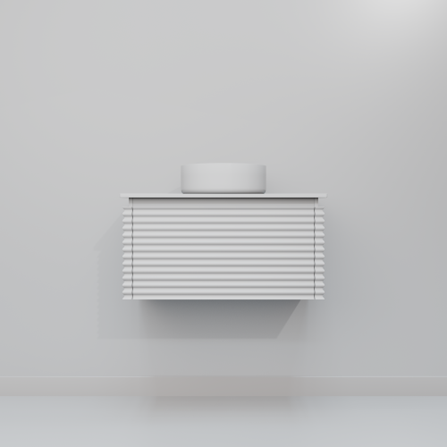 Тумба с раковиной ArtDecco Jacqueline (Жаклин) AJC08W34S300 80x45x40 подвесная цвет белый - фото 4