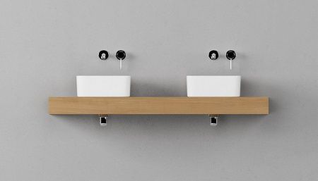 Столешница Velvex UNIT st.UNI.140-67 140х50 подвесная цвет коричневый