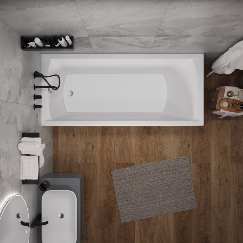 Ванна акриловая 1MarKa MODERN 01мод1880 180х80 пристенная прямоугольная без каркаса - фото 5 Ванна акриловая 1MarKa MODERN 01мод1880 180х80 пристенная прямоугольная без каркаса - фото 5