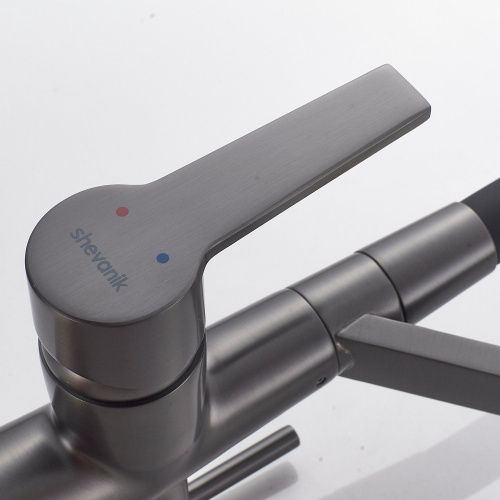 Смеситель для кухни Shevanik S278T на мойку оружейная сталь - фото 5