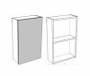 Зеркало-шкаф Corozo Комо SD-00000290 40х70 подвесной цвет белый