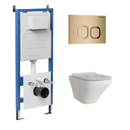 Инсталляция + кнопка смыва + унитаз Grossman Cosmo 97.4440S.02.310 Инсталляция + кнопка смыва + унитаз Grossman Cosmo 97.4440S.02.310