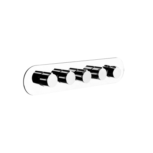Смеситель для душа Gessi Tondo 43068#031 встраиваемый в стену хром с термостатом (внешняя часть) - фото 2