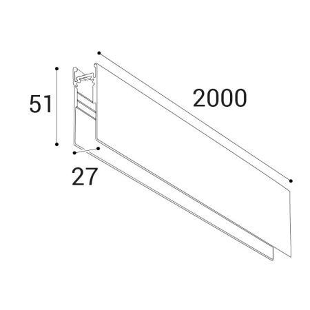 Шинопровод накладной Italline Atom (Атом) IT012-5031 black