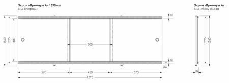 Экран фронтальный Aquanet Premium 00273290