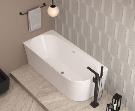 Ванна акриловая Allen Brau Priority 2.31004.20A 170х80 пристенная асимметричная