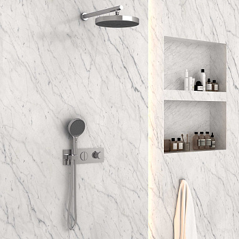 Душевая система Vincea VSFW-422TI2CH встраиваемая в стену с термостатом