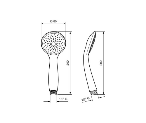 Лейка для ручного душа Emmevi С02451/CR - фото 2