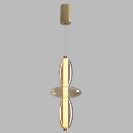 Светильник подвесной Crystal Lux Quasar (Куасар) QUASAR SP14W LED AMBER