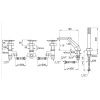 Смеситель Stella Freestanding ST 02302 CR00 на борт ванны хром