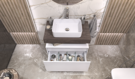 Тумба Velvex UNIT tpUNI.80.H40.Y.VY-211 80х50 подвесная цвет белый