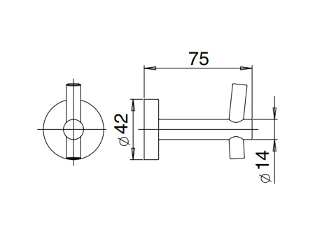 Крючок Mamoli Accessori bagno 677B001
