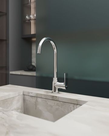 Смеситель для кухни Knotlor ERGOFIT KN-31 на мойку хром