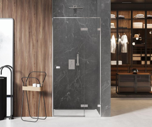 Душевая дверь New Trendy AVEXA EXK-1444 90х200 стекло прозрачное профиль хром глянцевый - фото 2