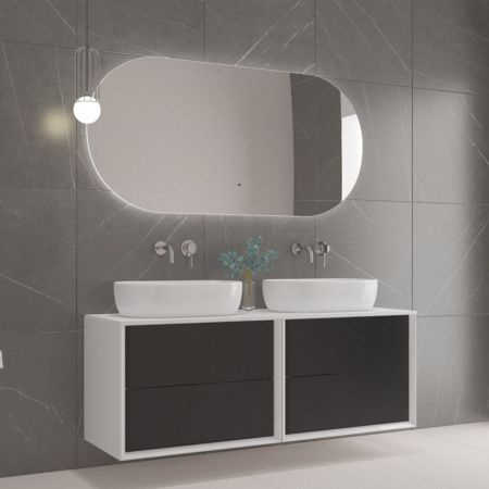 Зеркало с подсветкой Cezares VAGUE CZR-SPC-VAGUE-1400-700-MOV 140х70 подвесное