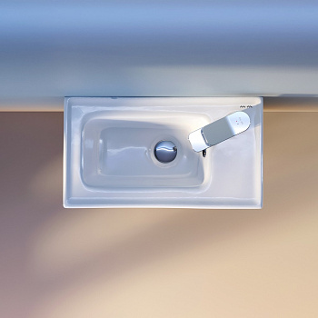 Раковина из сантехнического фарфора Am.Pm X-Joy M85AWCC0452WG64 44х25 встраиваемая цвет белый 1 отверстие под смеситель