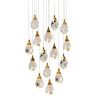Светильник подвесной Delight Collection Crystal rock II (Црыстал роцк ИИ) 9701P/15R brass