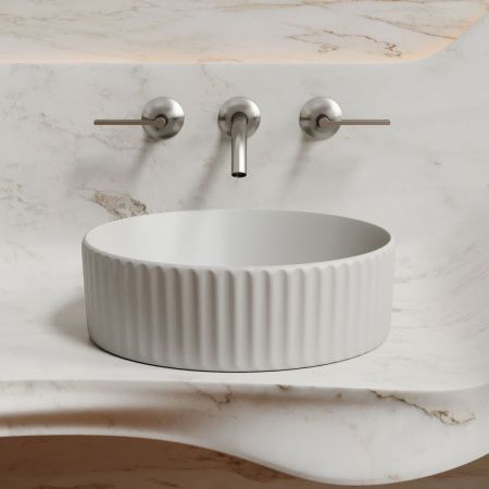 Раковина из сантехнического фарфора Ceramica Nova ELEMENT CN6057MSG 40х40 накладная цвет серый без отверстий под смеситель