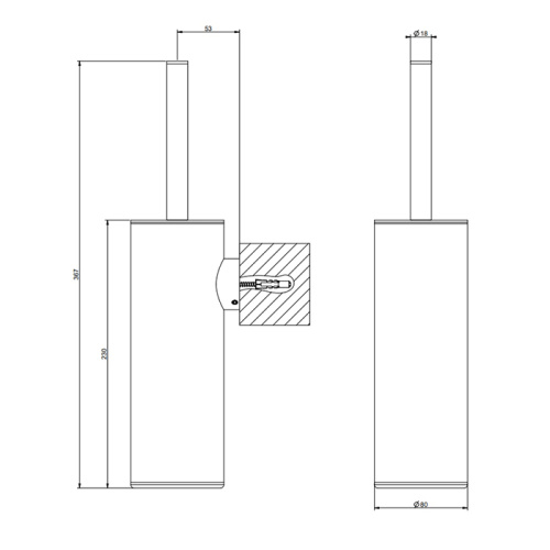 Ершик Gessi Emporio accessories 38957#031 - фото 2