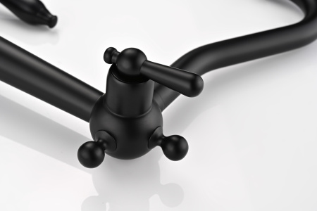 Смеситель для кухни Paulmark RETRO Re213226-AN на мойку черный