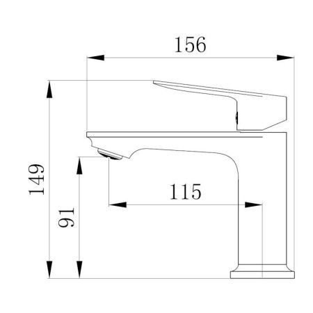 Смеситель Voda Shore SHR26M на раковину хром