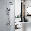 Душевая стойка Shevanik S4336T настенная цвет оружейная сталь