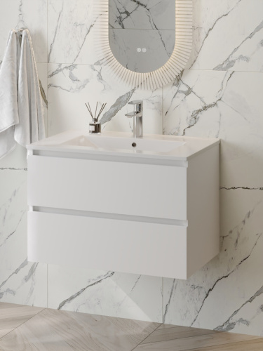 Тумба с раковиной Teymi Laina F16030 75х46х50 подвесная - фото 4