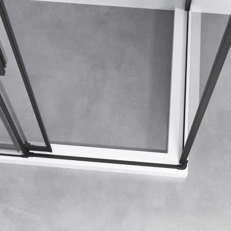 Душевой уголок Vincea Slim-N VSR-4SN8012CLB 120х80 стекло прозрачное профиль черный без поддона