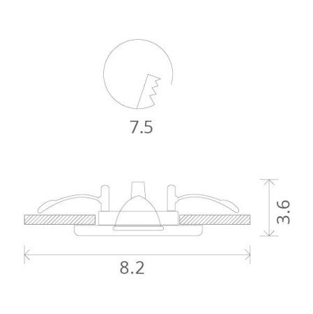 Светильник встраиваемый Arte Lamp AQUA (АКУА) A5440PL-1SS