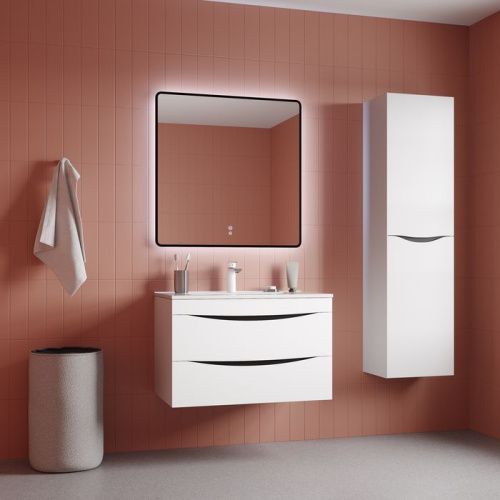 Зеркало с подсветкой IDDIS Cloud CLX80T0i98 80х80 цвет черный - фото 2