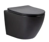 Унитаз подвесной Gid Tornado 62261Y черный матовый с сиденьем микролифт безободковый смыв торнадо