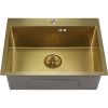 Кухонная мойка Melana ProfLine D6045HG золото 60х45 цвет золото поверхность брашированная