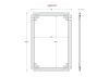 Зеркало Garda Decor KFE1270 70х100 подвесное