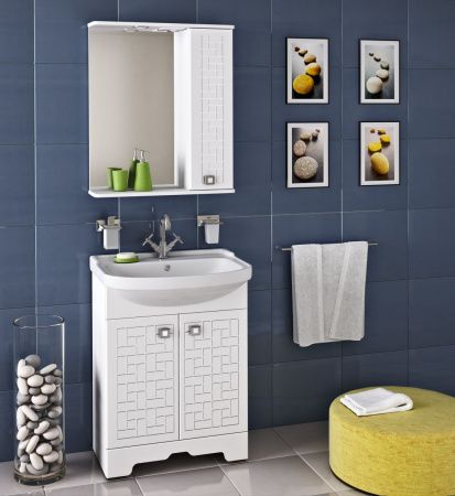 Тумба под раковину Runo АВИЛА 00000001045 60х30 напольная цвет белый