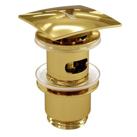 Донный клапан Wasserkraft Sauer 7100 A168 золото