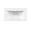 Раковина из искусственного камня Vincea VCB-3M800W 80х50 встраиваемая цвет белый 1 отверстие под смеситель