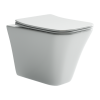 Унитаз подвесной Ceramica Nova MONO CN1902 белый с сиденьем микролифт безободковый душевой смыв