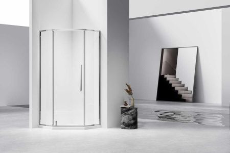 Душевой уголок Vincea Slim-N VSP-4SN900CL 90х90 стекло прозрачное профиль хром без поддона