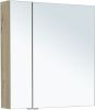 Зеркало-шкаф Aquanet Алвита New 00277537 80х90 подвесной цвет коричневый