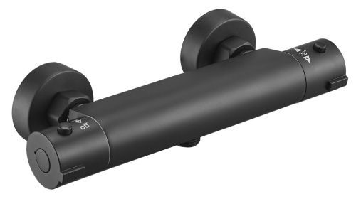 Смеситель для ванны и душа Esko T3080 Black настенный черный - фото 2