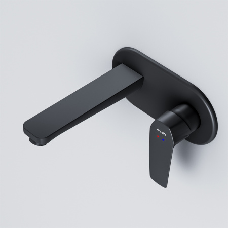 Смеситель Am.Pm Gem F90A72222 встраиваемый в стену черный без термостата