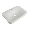 Раковина из сантехнического фаянса Cezares CZR-DRO-65-LVB 70х50 накладная цвет белый 1 отверстие под смеситель