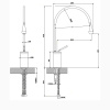 Смеситель Gessi Goccia 33605#279 на раковину белый