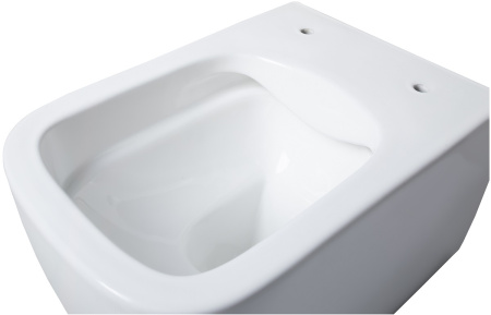 Чаша унитаза подвесная Allen Brau Liberty 4.32003.20 цвет белый без сиденья безободковая каскадный смыв