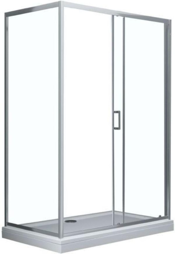 Душевая дверь Aquanet SD-1400A 140х190 стекло прозрачное профиль хром глянцевый - фото 3